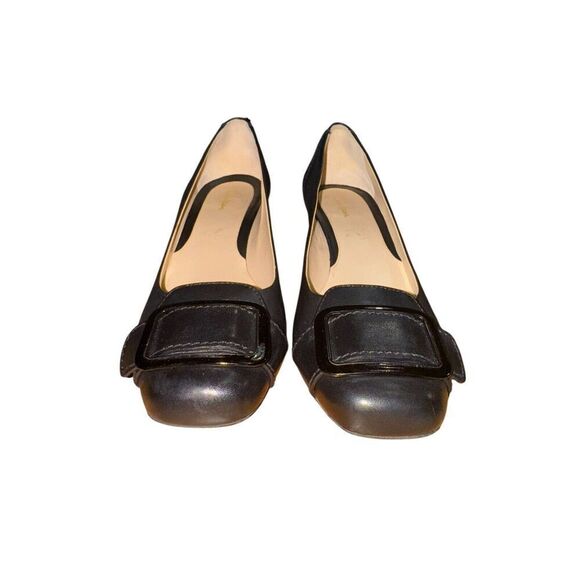 Cole Haan Black Round Square Toe PumpsWomen's Sz 10 Good Condition - Picture 5 of 9